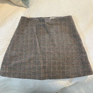 Aritzia Wilfred plaid skirt